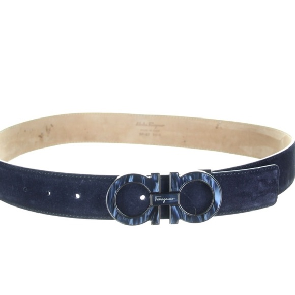 ferragamo suede belt